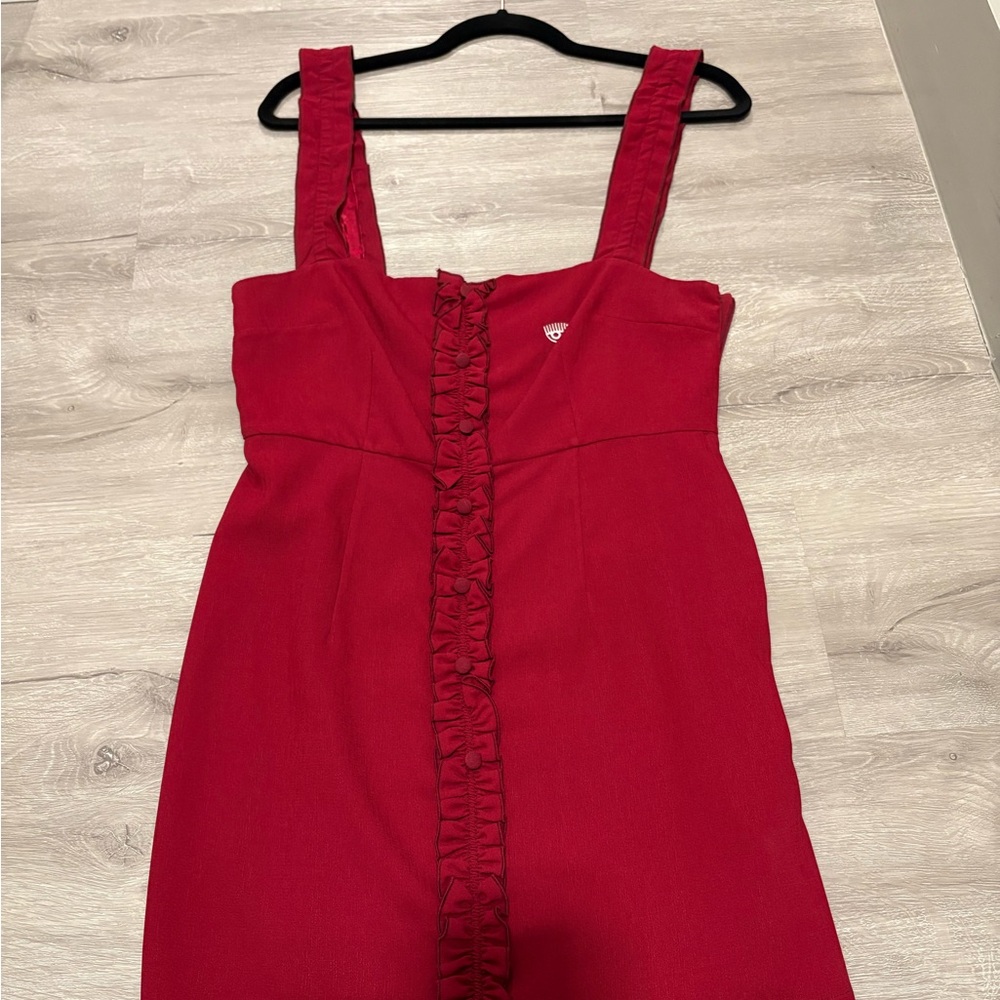 Chiara Ferragni Red Mini Dress